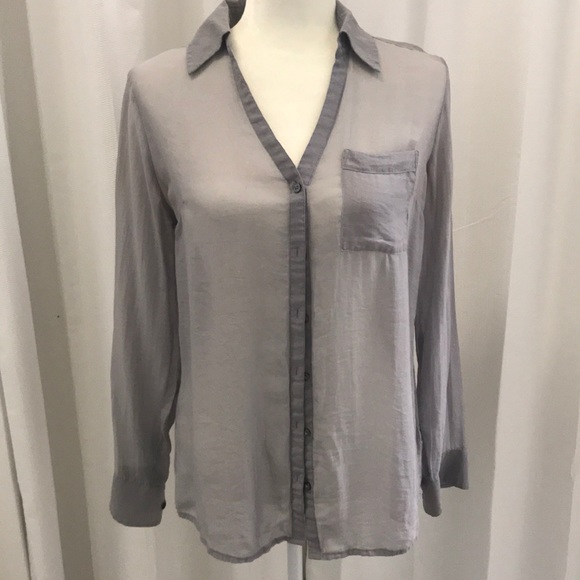 Express Tops - ❤️ Express Sheer Button Down